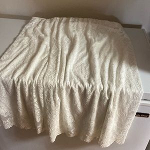 White lace skirt   worn once